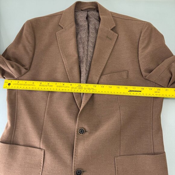 Johnston & Murphy Jacket Sport Coat Mens Medium M Fox Print Lined SOFT Blazer - Picture 8 of 12